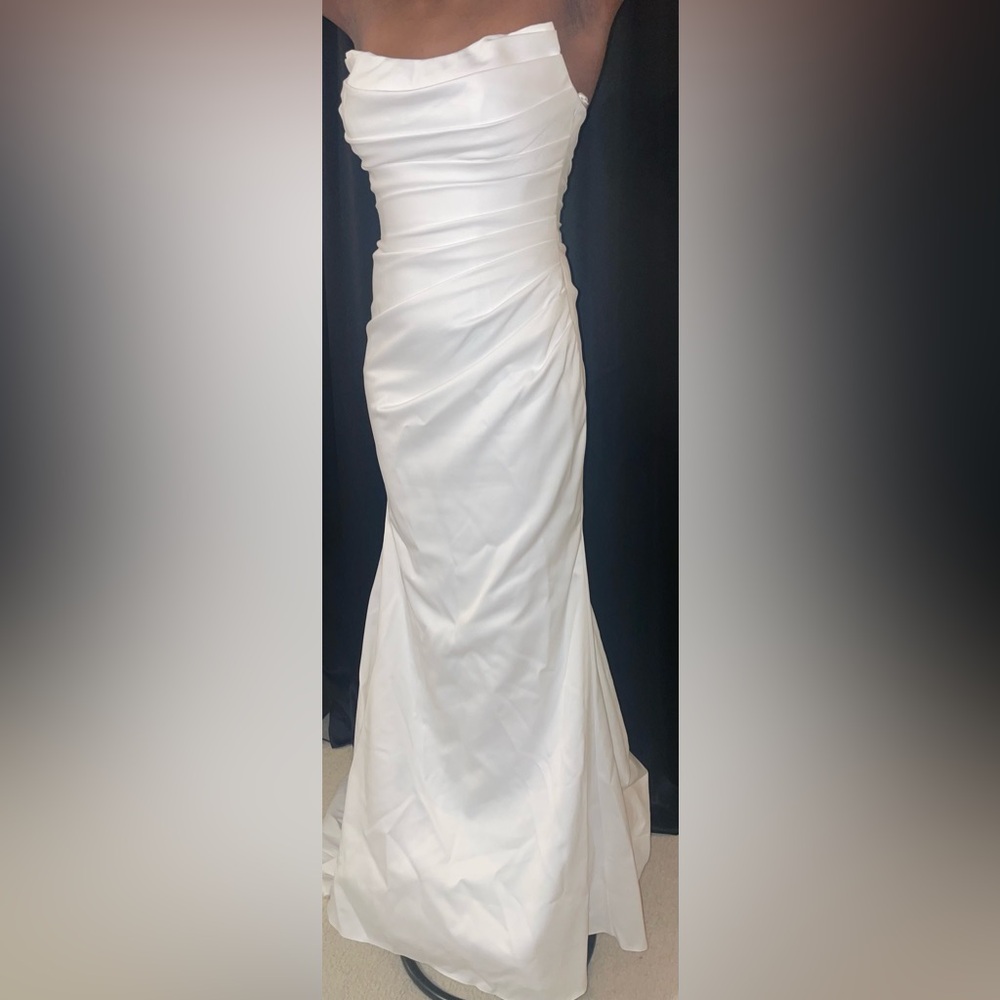 Signature White Strapless Wedding Dress